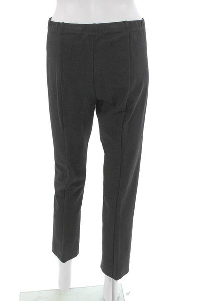 Donna Karan Women Ankle Leggings Gray Viscose Pull On Size M