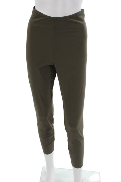 Johanne Riss Womens Ankle Leggings Green Polyamide Size L