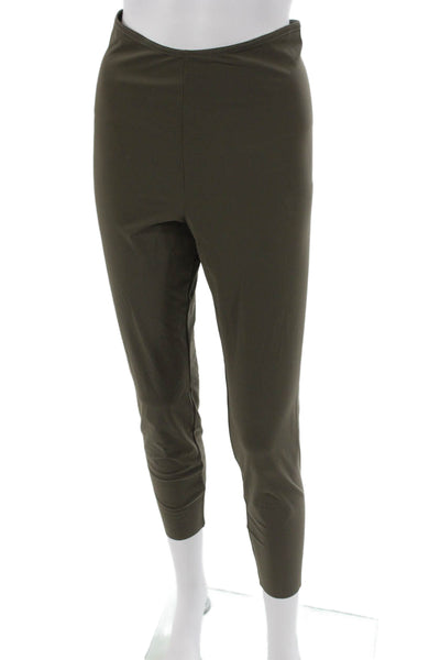 Johanne Riss Womens Ankle Leggings Green Polyamide Size L