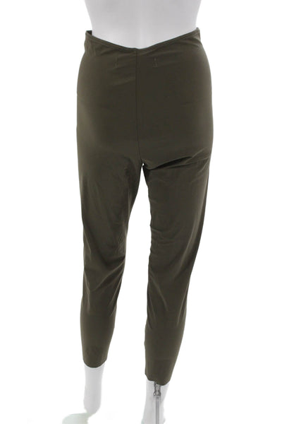 Johanne Riss Womens Ankle Leggings Green Polyamide Size L