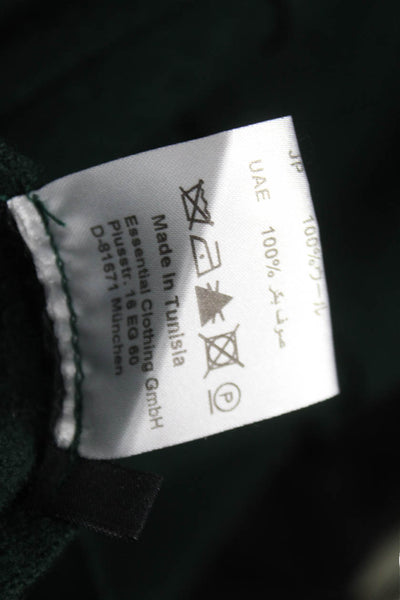 Elemente Clemente Womens Sweater Dress Green Wool Square Neck 3/4 Sleeve Size 1