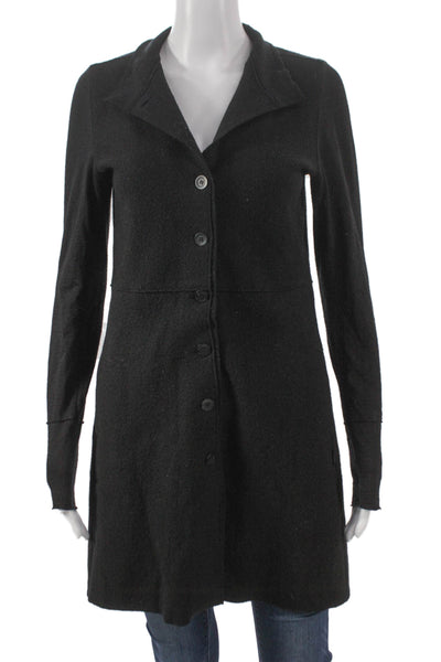 Elemente Clemente Womens Black 100% Virgin Wool Jacket Button Size 0