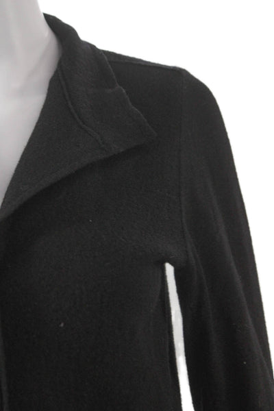 Elemente Clemente Womens Black 100% Virgin Wool Jacket Button Size 0
