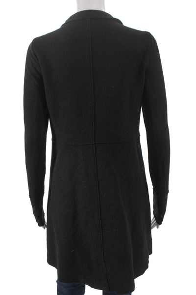 Elemente Clemente Womens Black 100% Virgin Wool Jacket Button Size 0
