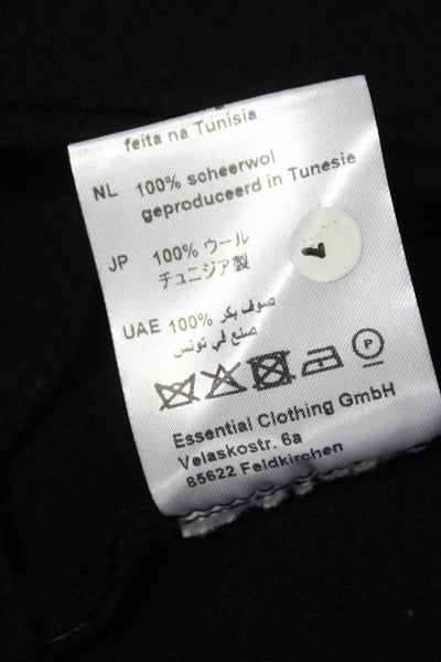 Elemente Clemente Womens Black 100% Virgin Wool Jacket Button Size 0