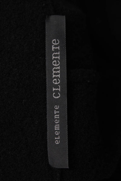 Elemente Clemente Womens Black 100% Virgin Wool Jacket Button Size 0