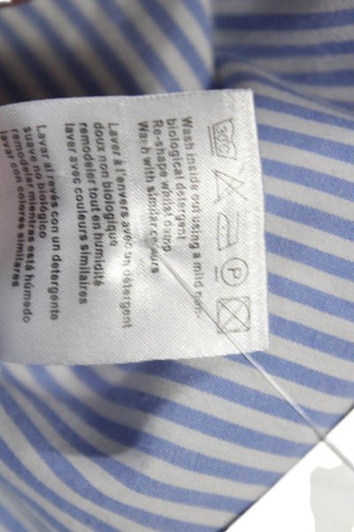 Seraphine Women Maternity Blue Striped Tunic Button-Up Long Sleeve Size 2