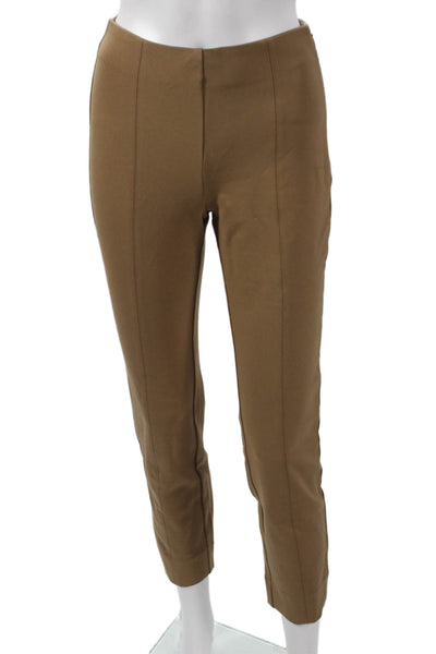 Quince Womens Ankle Leggings Brown Polyester Blend Size S