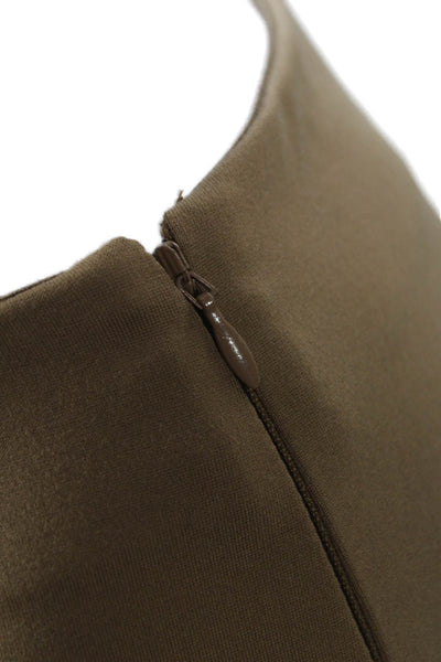Quince Womens Ankle Leggings Brown Polyester Blend Size S