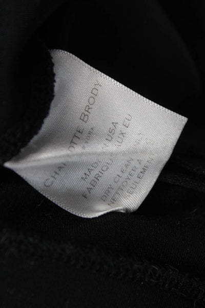 Charlotte Brody Womens Leggings Black Polyester Blend 26 Inseam Size 4