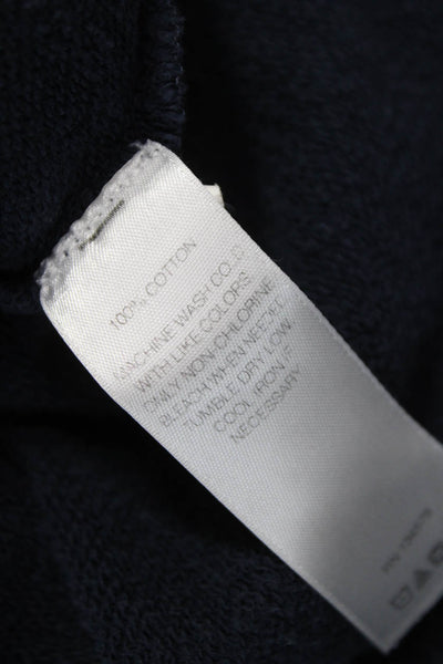 Vineyard Vines Unisex Sweatshirt Blue Cotton Zip Mock Neck Size L