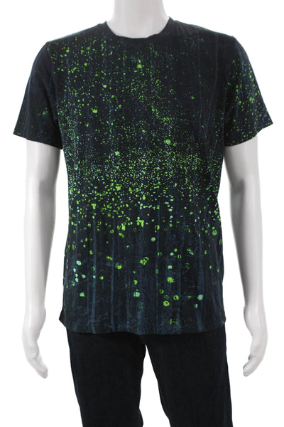 Hugo Hugo Boss Mens Black Graphic Cotton Blend Crew Neck T-Shirt Size L