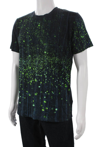 Hugo Hugo Boss Mens Black Graphic Cotton Blend Crew Neck T-Shirt Size L