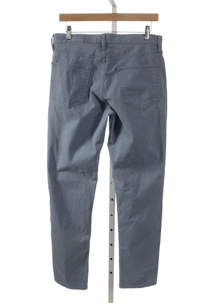Banana Republic Mens Chinos Gray Cotton Solid Button Size 31