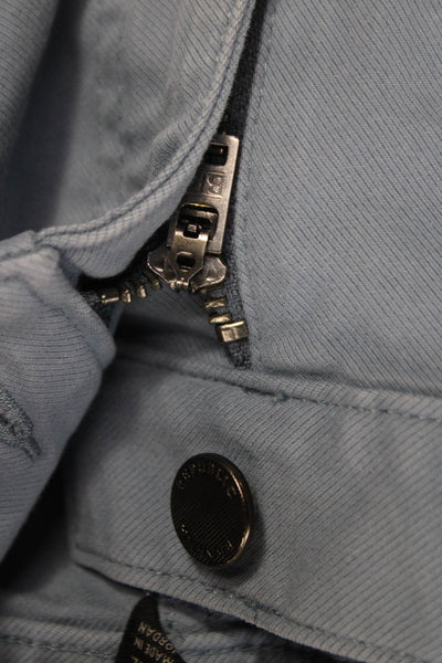 Banana Republic Mens Chinos Gray Cotton Solid Button Size 31