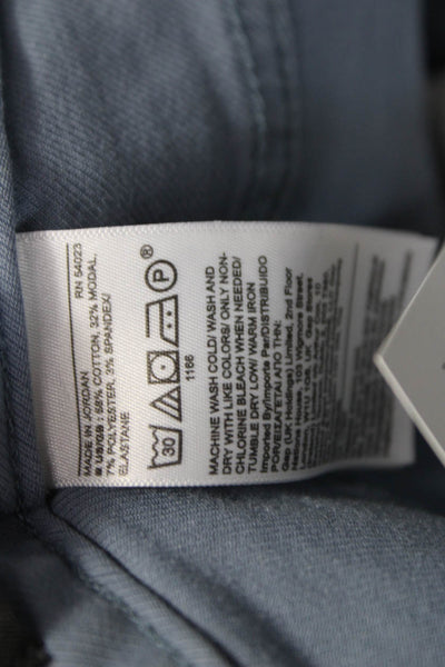 Banana Republic Mens Chinos Gray Cotton Solid Button Size 31