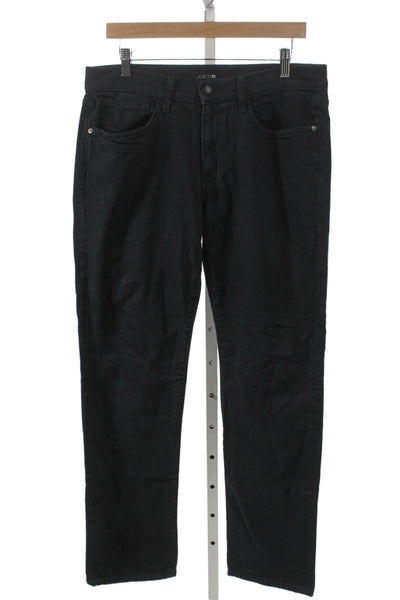 Joes Mens Straight Jeans Black Cotton Blend Zip Fly Size 32