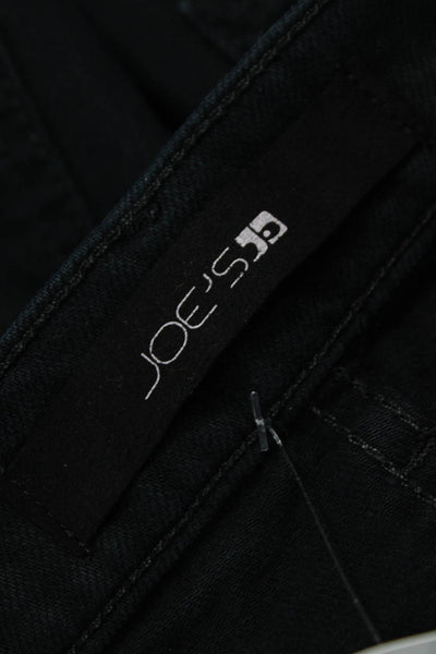 Joes Mens Straight Jeans Black Cotton Blend Zip Fly Size 32
