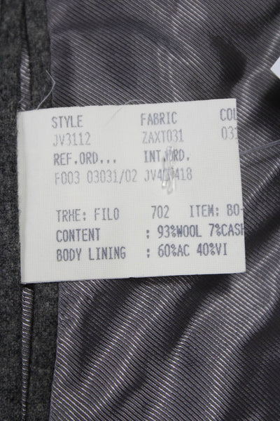 John Varvatos Mens Gray Wool Cashmere Blazer Button Size 56
