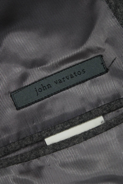 John Varvatos Mens Gray Wool Cashmere Blazer Button Size 56