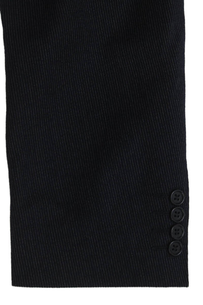 Canali Mens Blue Striped Wool Cashmere Blazer Size 56