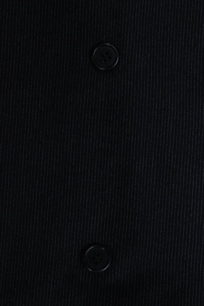 Canali Mens Blue Striped Wool Cashmere Blazer Size 56