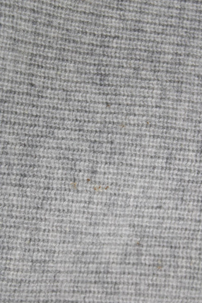 Monrow Women Pullover Boat Neck Wool Gray Long Sleeve Size S