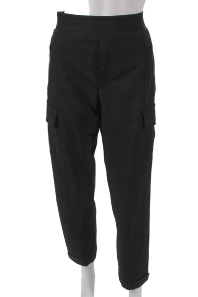 Athleta Womens Black Polyester Jogger Pants Pull On Inseam 28 Size 4