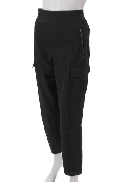 Athleta Womens Black Polyester Jogger Pants Pull On Inseam 28 Size 4