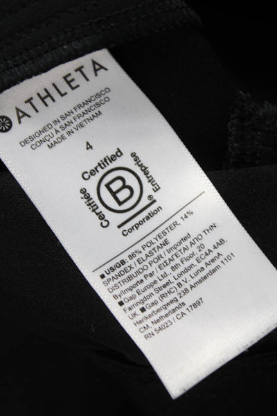 Athleta Womens Black Polyester Jogger Pants Pull On Inseam 28 Size 4