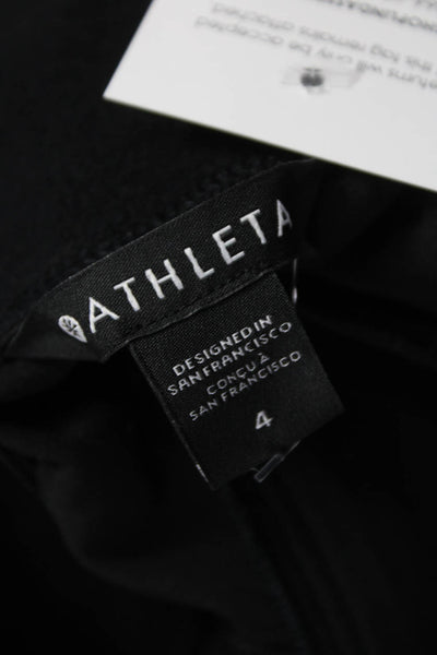 Athleta Womens Black Polyester Jogger Pants Pull On Inseam 28 Size 4