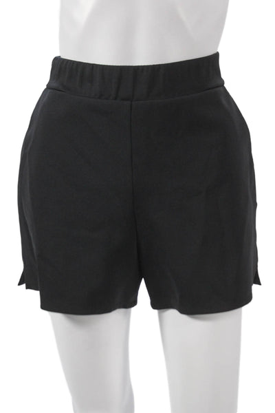 Shan Womens Black Polyamide Pull On Shorts Size 8