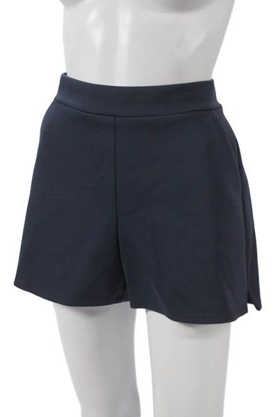 Shan Women Shorts Blue Polyamide Pull On Size 6