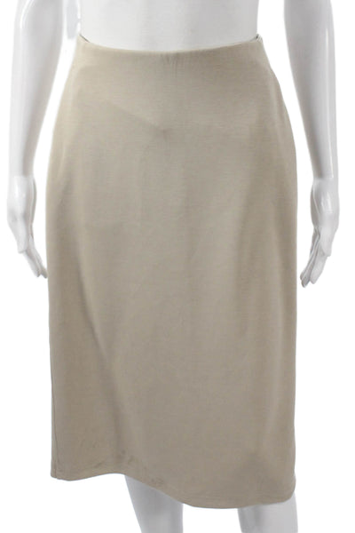 Lululemon Women Beige Straight Pencil Skirt Knee Length Size 6