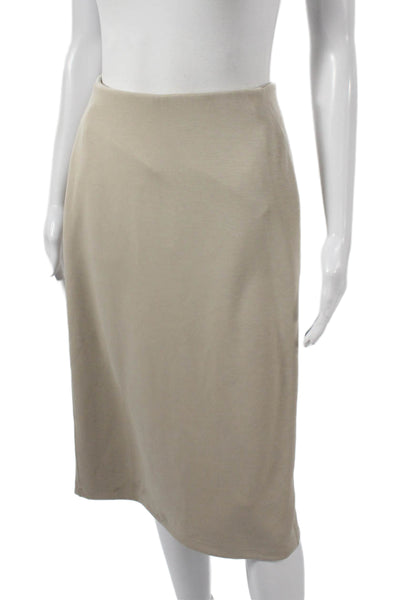 Lululemon Women Beige Straight Pencil Skirt Knee Length Size 6