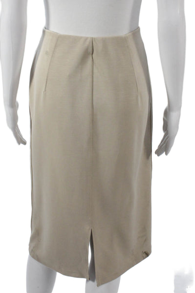 Lululemon Women Beige Straight Pencil Skirt Knee Length Size 6