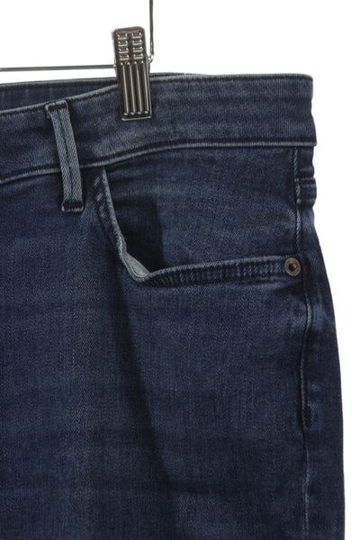 Lafayette 148 New York Womens Straight Blue Cotton Jeans Mid Rise Size 34