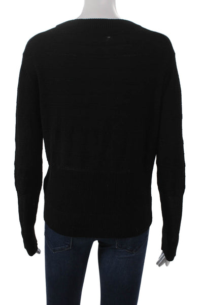 Band Of Outsiders Womens Pullover Merino Wool Floral Black Size 2