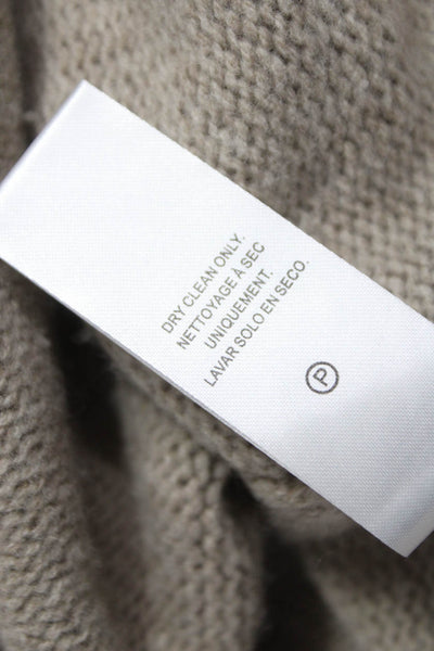 Splendid Women Pullover Wool Sweater Beige Crew Neck Long Sleeve Size M