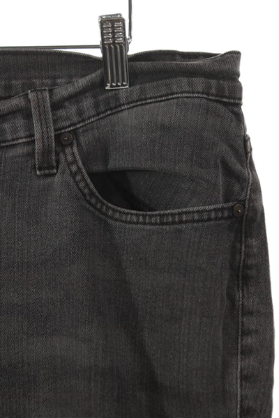 James Jeans Womens Straight Jeans Gray Cotton Mid Rise Inseam 29 Size 14