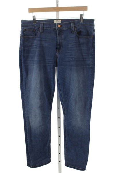J Crew Womens Skinny Blue Jeans Cotton Blend Size 32