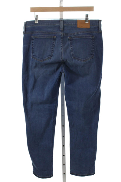 J Crew Womens Skinny Blue Jeans Cotton Blend Size 32