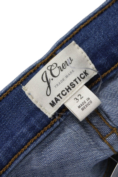 J Crew Womens Skinny Blue Jeans Cotton Blend Size 32