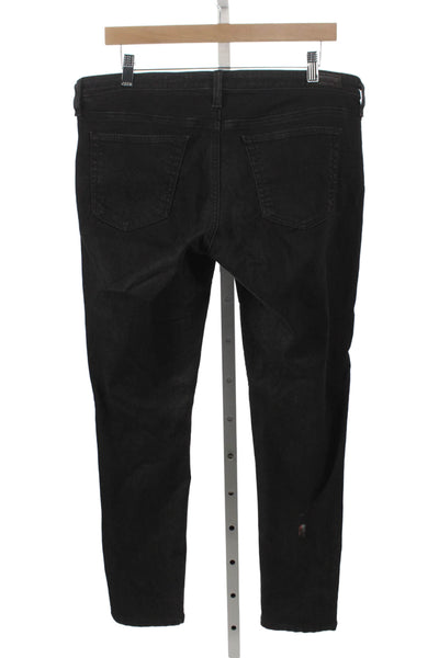 AG Adriano Goldschmied Mens Skinny Jeans Black High Rise Size 32