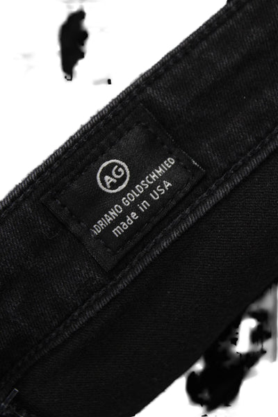 AG Adriano Goldschmied Mens Skinny Jeans Black High Rise Size 32