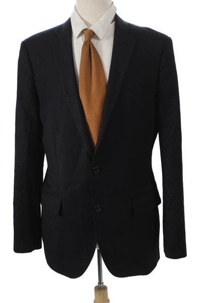 J Crew Mens Blazer Wool Blue Button Size 40