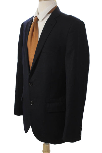 J Crew Mens Blazer Wool Blue Button Size 40