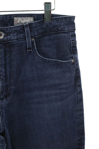 AG Womens Skinny Jeans Mid-Rise Blue Cotton Blend Button Inseam 29 Size 30