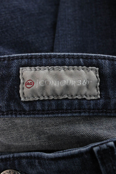 AG Womens Skinny Jeans Mid-Rise Blue Cotton Blend Button Inseam 29 Size 30