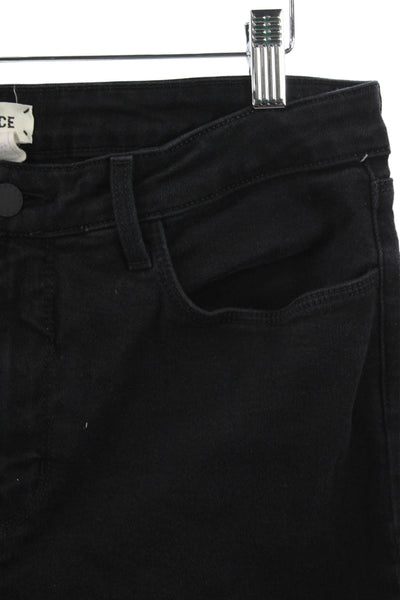 L'Agence Womens Black Skinny Jeans Cotton Blend Size 31